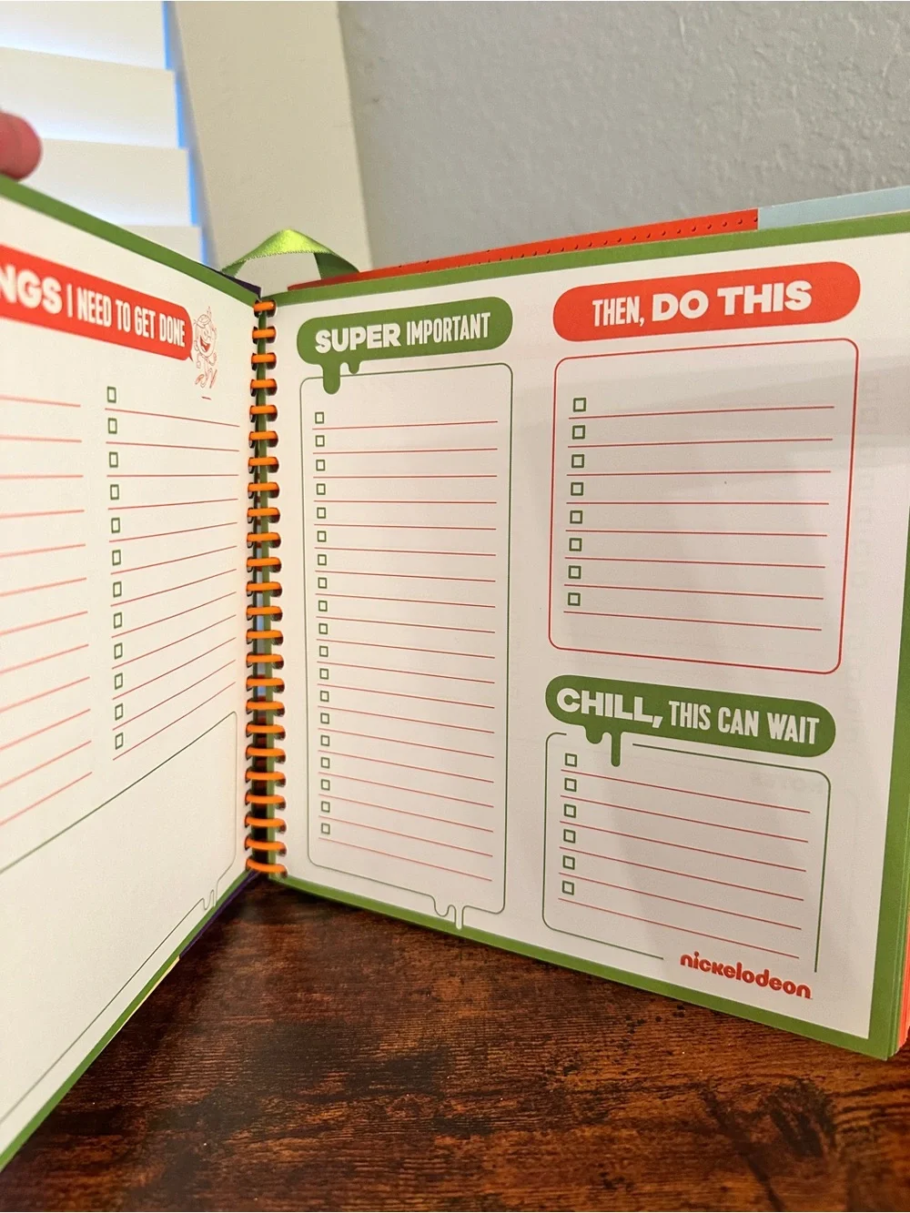 2017-2019 Nickelodeon Slime Calendar Sticker Notebook SpongeBob Unused W/Cup New